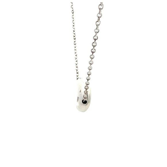 Tiffany & Co Elsa Peretti Sterling Silver 15” Bean Necklace Pendant! - Picture 3 of 7